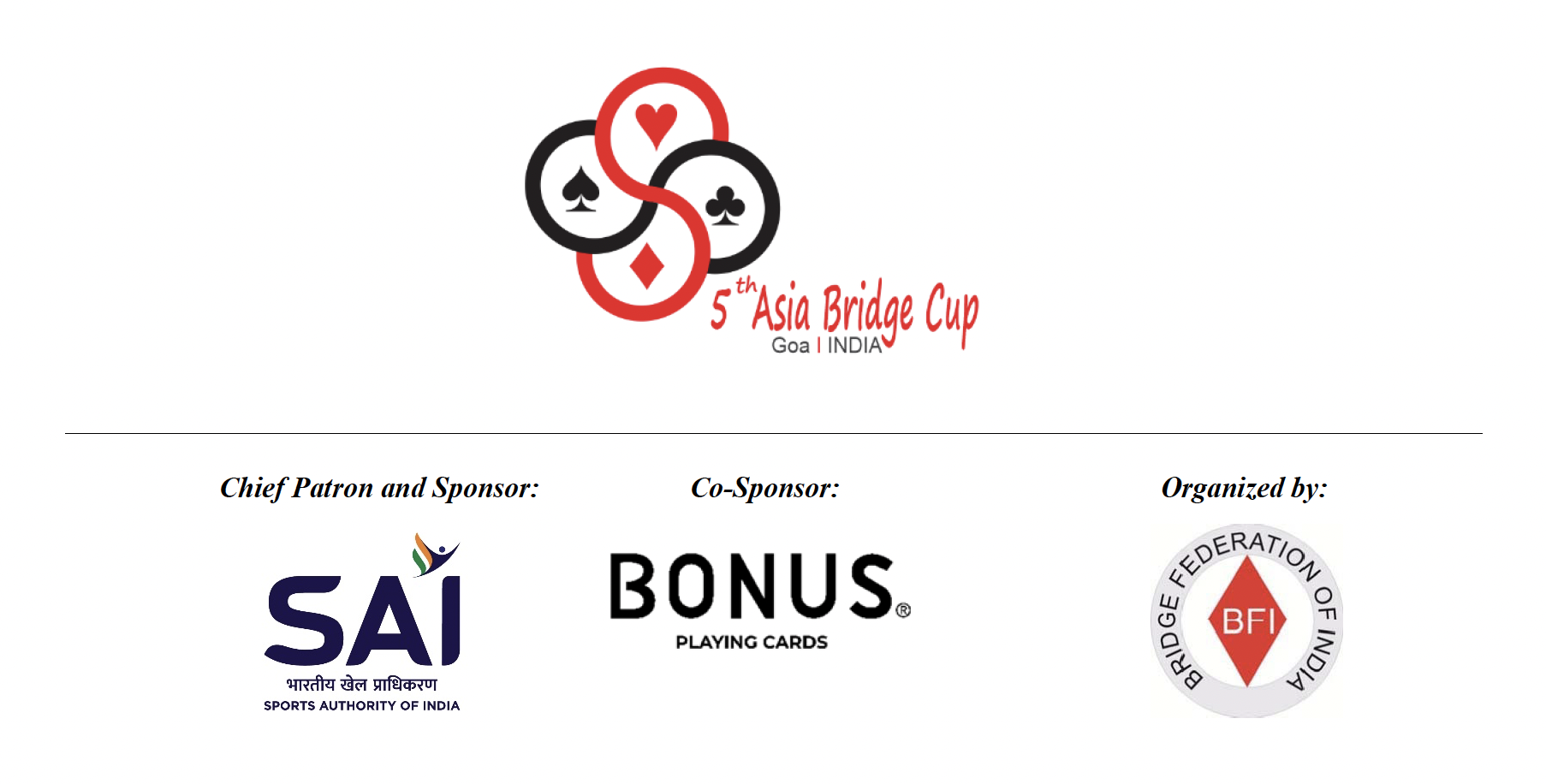 Circular No. 1 - 5th Asia Cup Bridge Championships 2026 Goa, INDIA